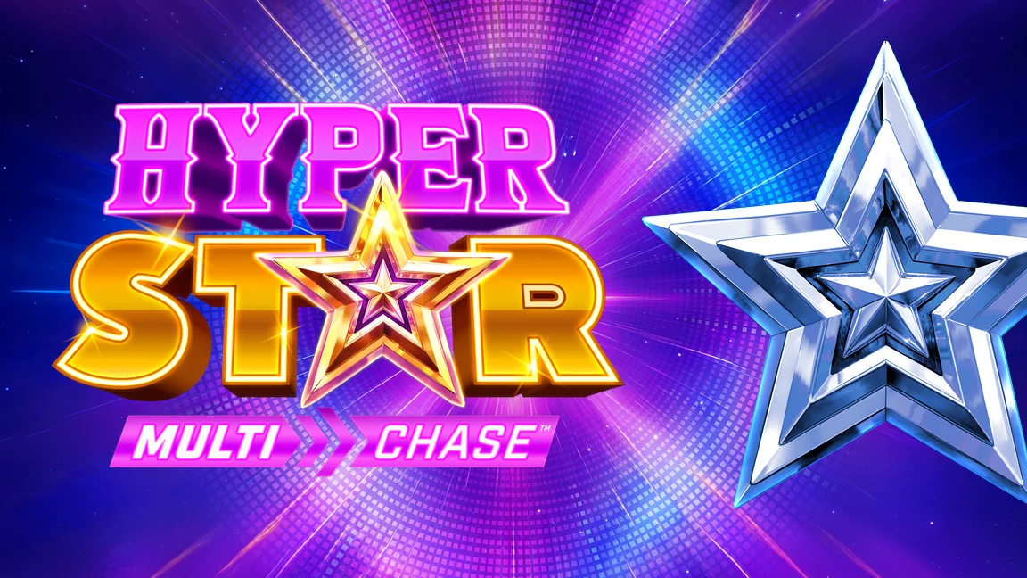 The promotional header for Hyper Star MultiChase™, an online slot game on Betty.ca.