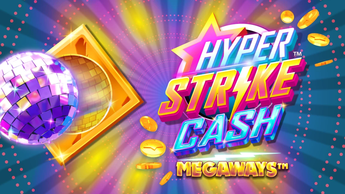 The promotional header for Hyper Strike™ CASH Megaways™, an online slot game on Betty.ca.