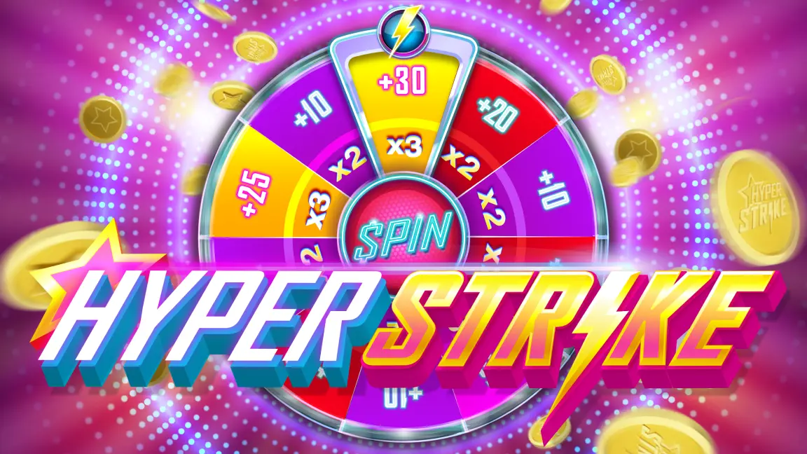 The promotional header for Hyper Strike, an online slot game on Betty.ca.