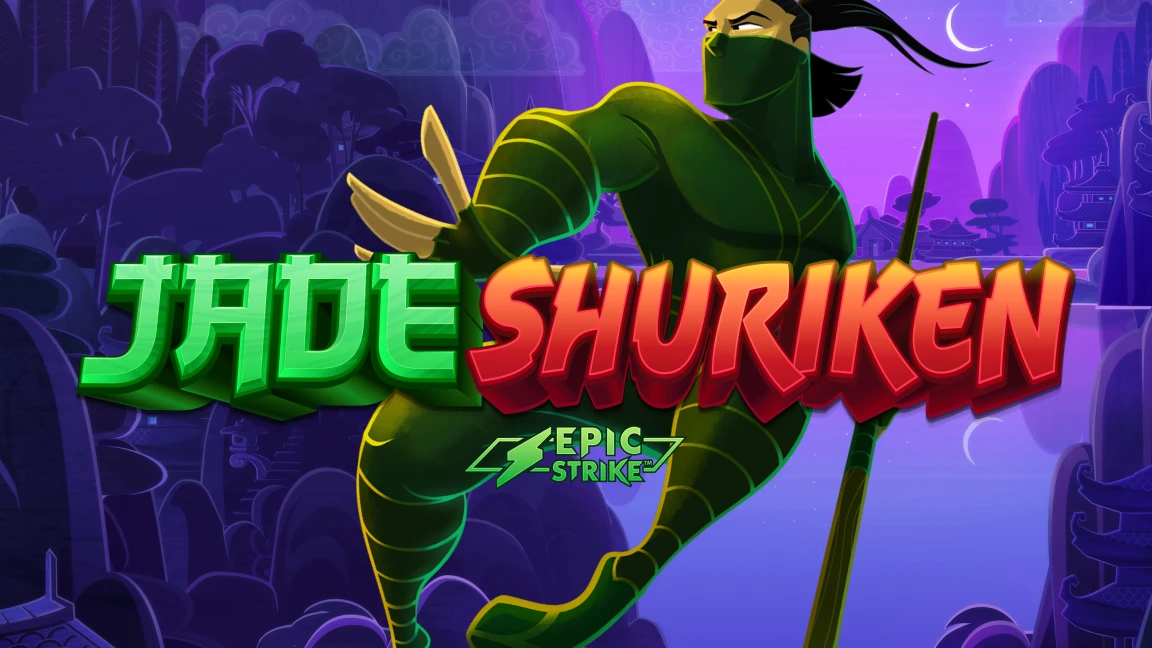 The promotional header for Jade Shuriken, an online slot game on Betty.ca.