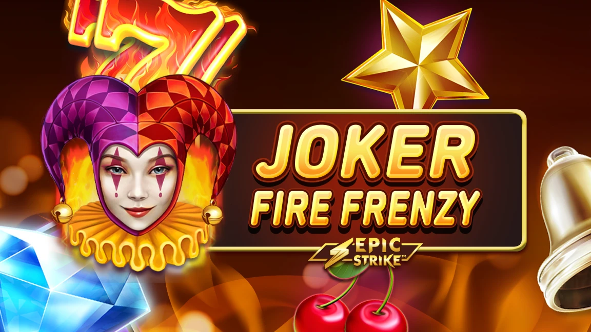 The promotional header for Joker Fire Frenzy, an online slot game on Betty.ca.