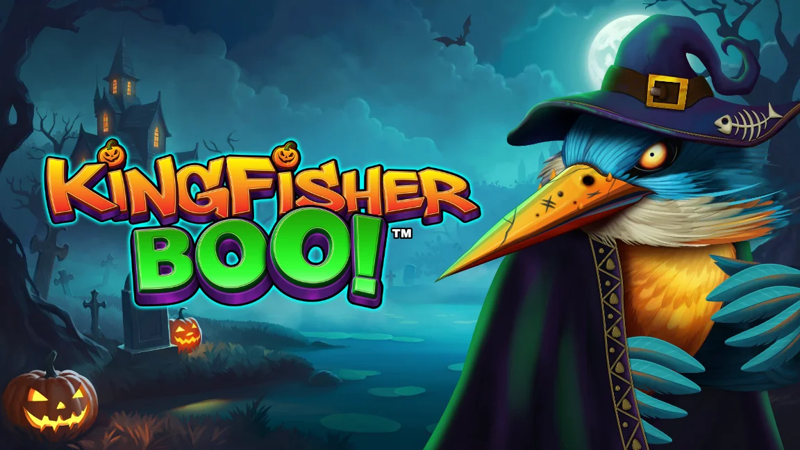 The promotional header for Kingfisher Boo!, an online slot game on Betty.ca.