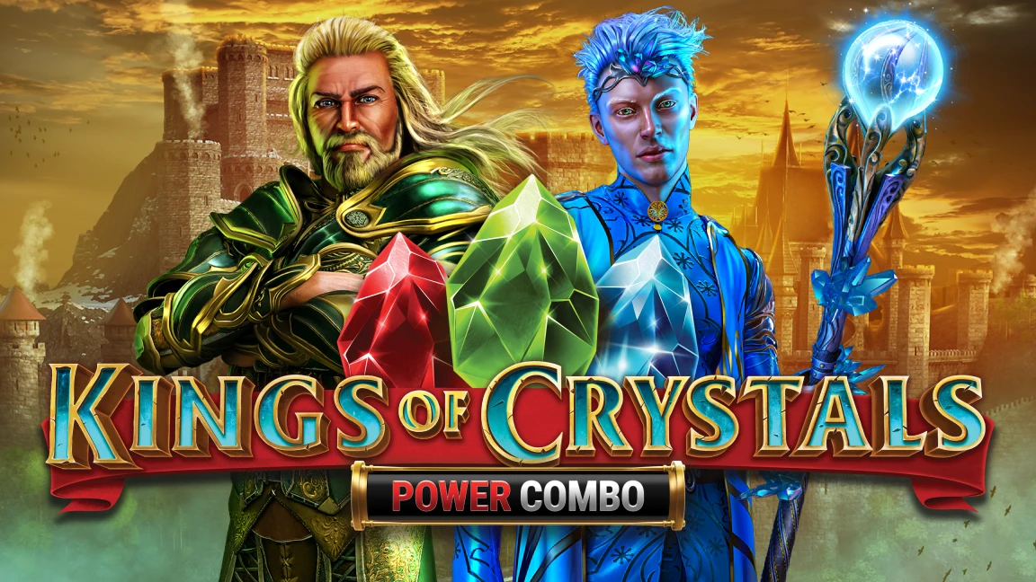 The promotional header for Kings of Crystals, an online slot game on Betty.ca.