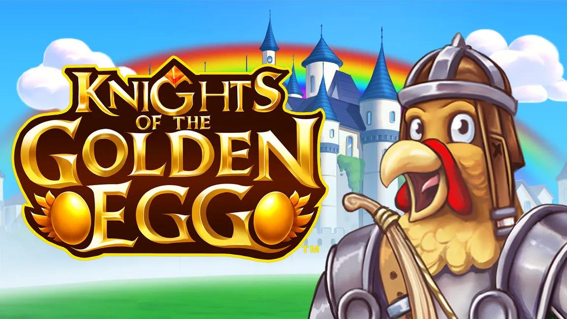 The promotional header for Knights of the Golden Egg™, an online slot game on Betty.ca.