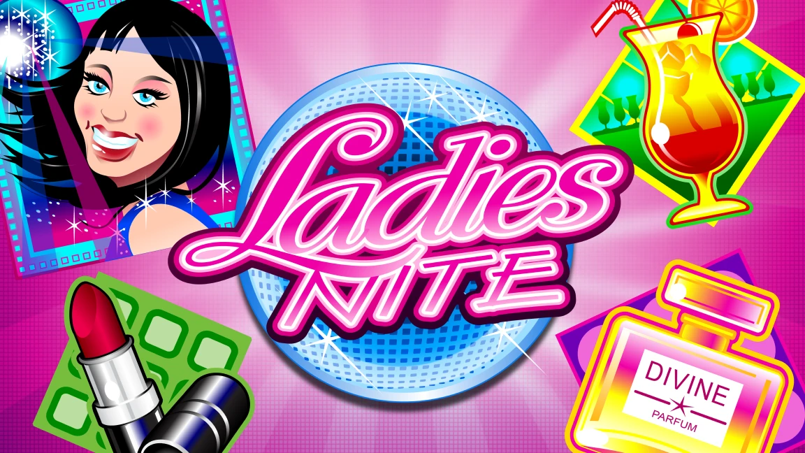 The promotional header for Ladies Nite, an online slot game on Betty.ca.