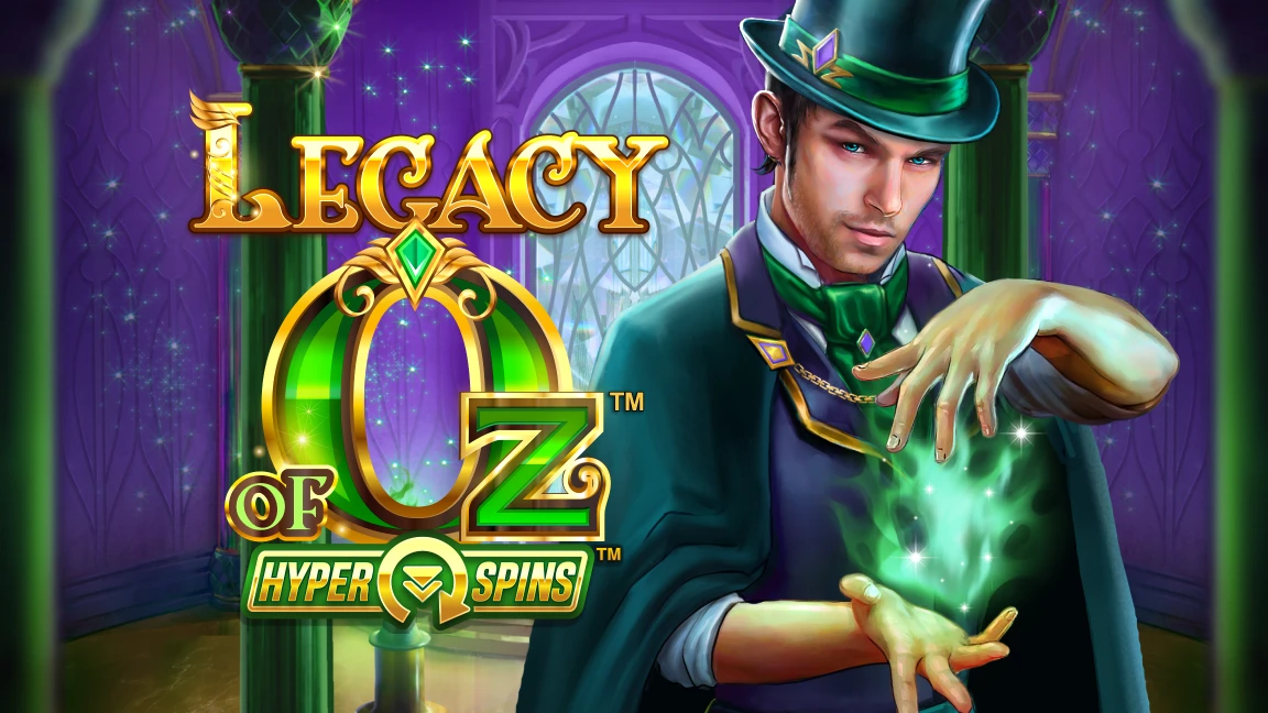 The promotional header for Legacy of Oz, an online slot game on Betty.ca.