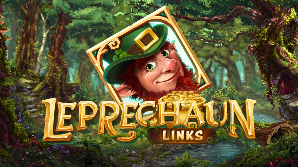 The promotional header for Leprechaun Links, an online slot game on Betty.ca.