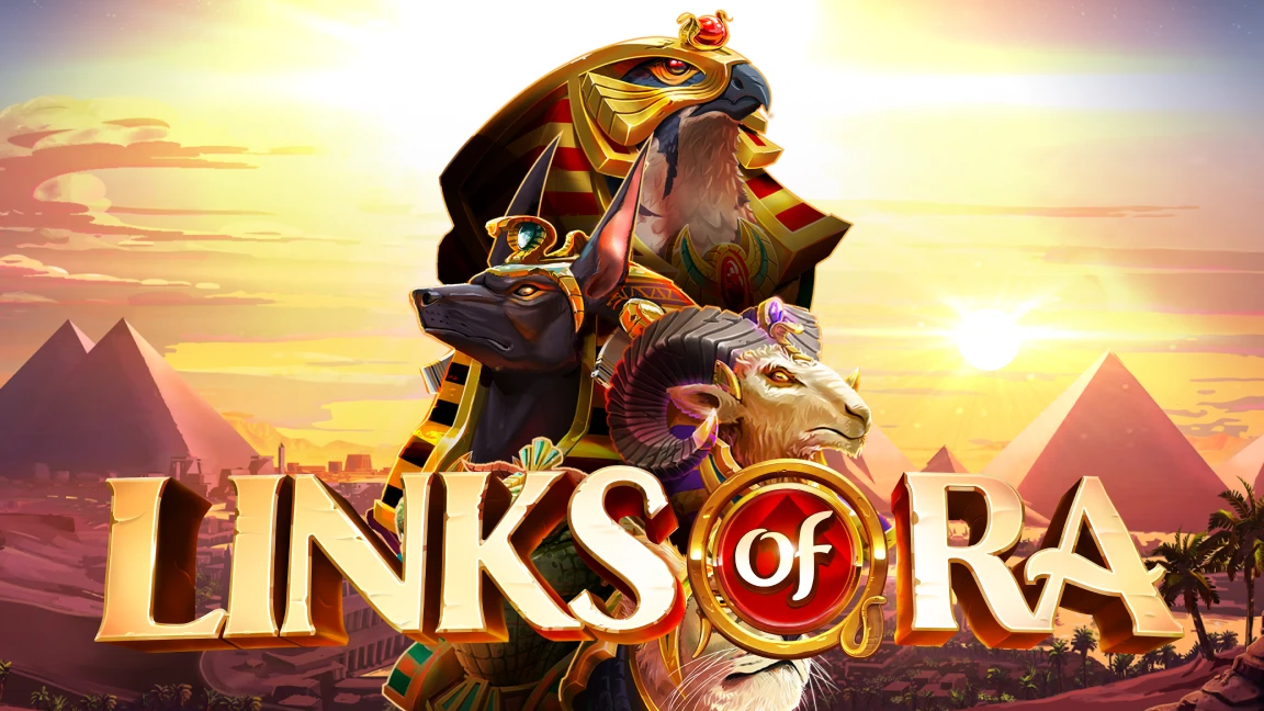 The promotional header for Links of Ra, an online slot game on Betty.ca.