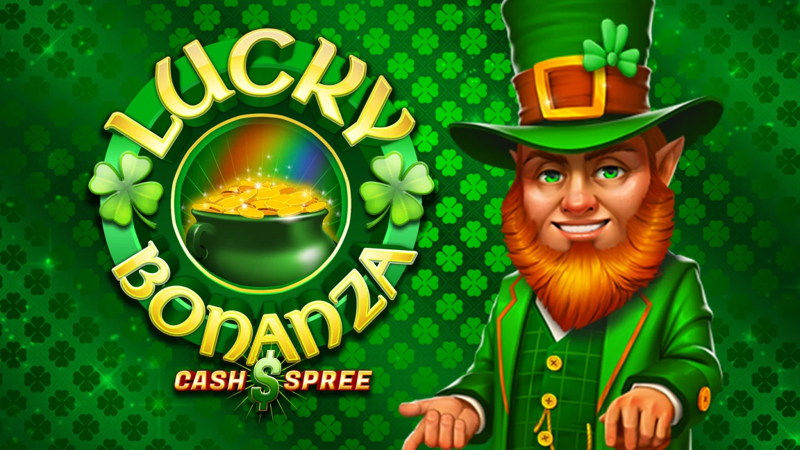 The promotional header for Lucky Bonanza Cash Spree, an online slot game on Betty.ca.