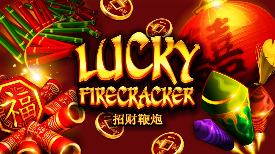 The promotional header for Lucky Firecracker, an online slot game on Betty.ca.