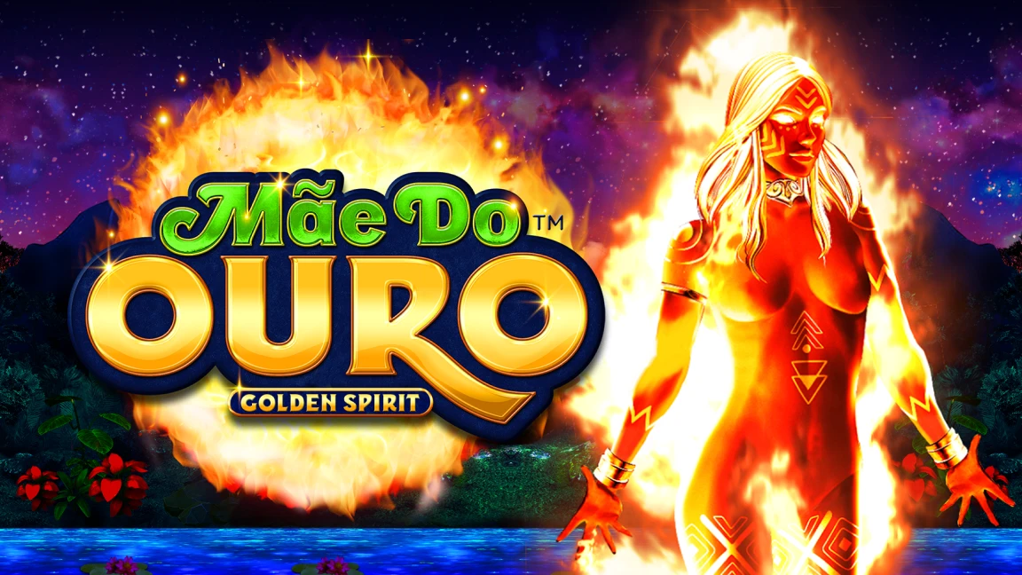 The promotional header for Mae Do Ouro: Golden Spirit, an online slot game on Betty.ca.