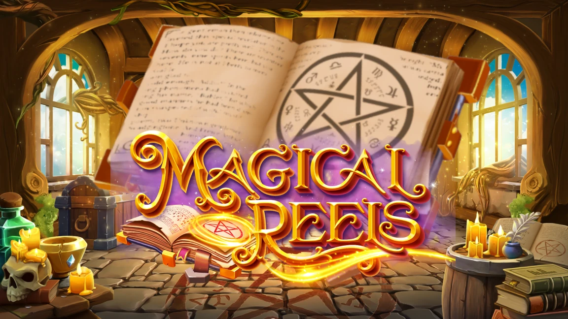 The promotional header for Magical Reels, an online slot game on Betty.ca.