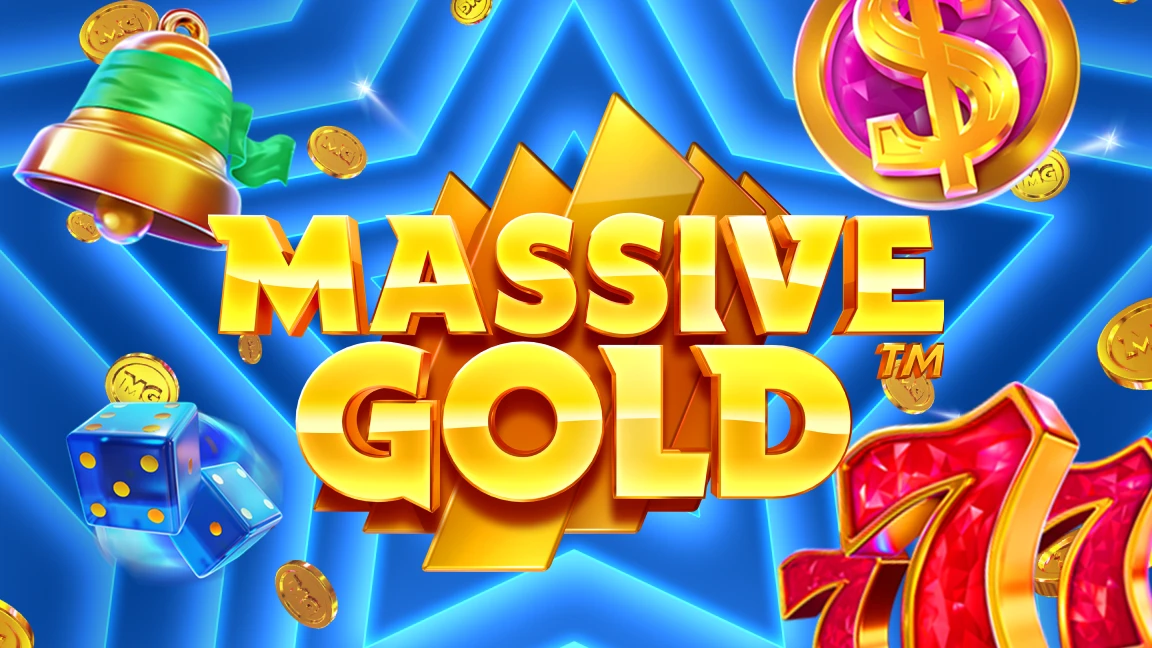 The promotional header for Massive Gold, an online slot game on Betty.ca.