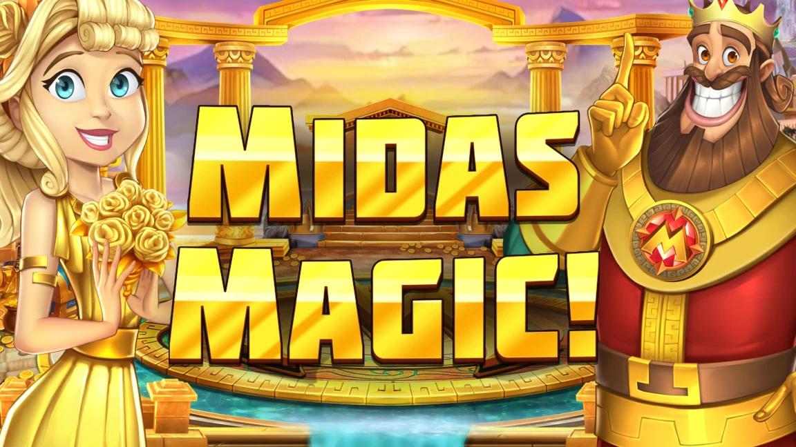 The promotional header for Midas Magic!™, an online slot game on Betty.ca.