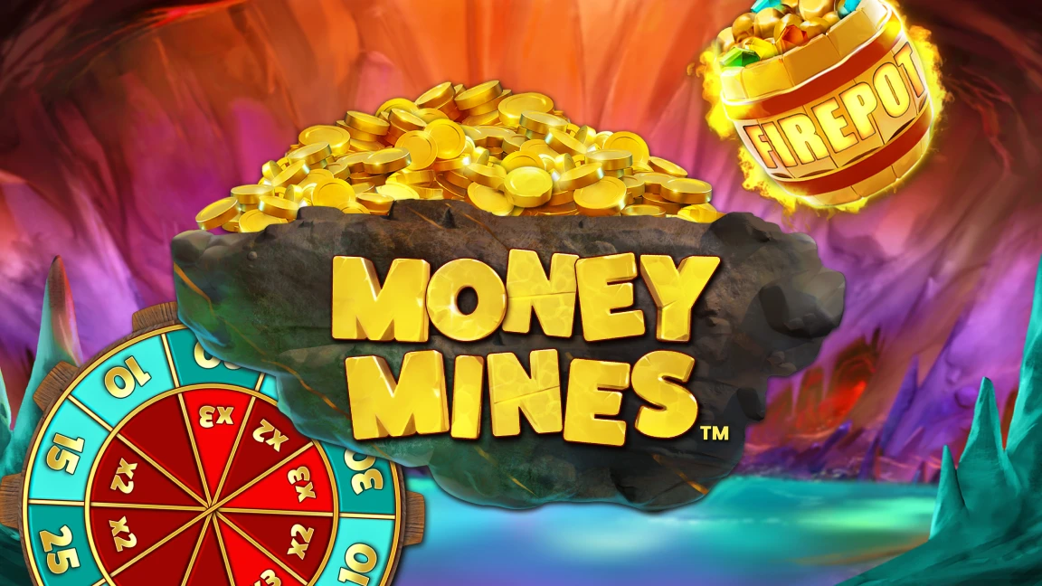 The promotional header for Money Mines™, an online slot game on Betty.ca.