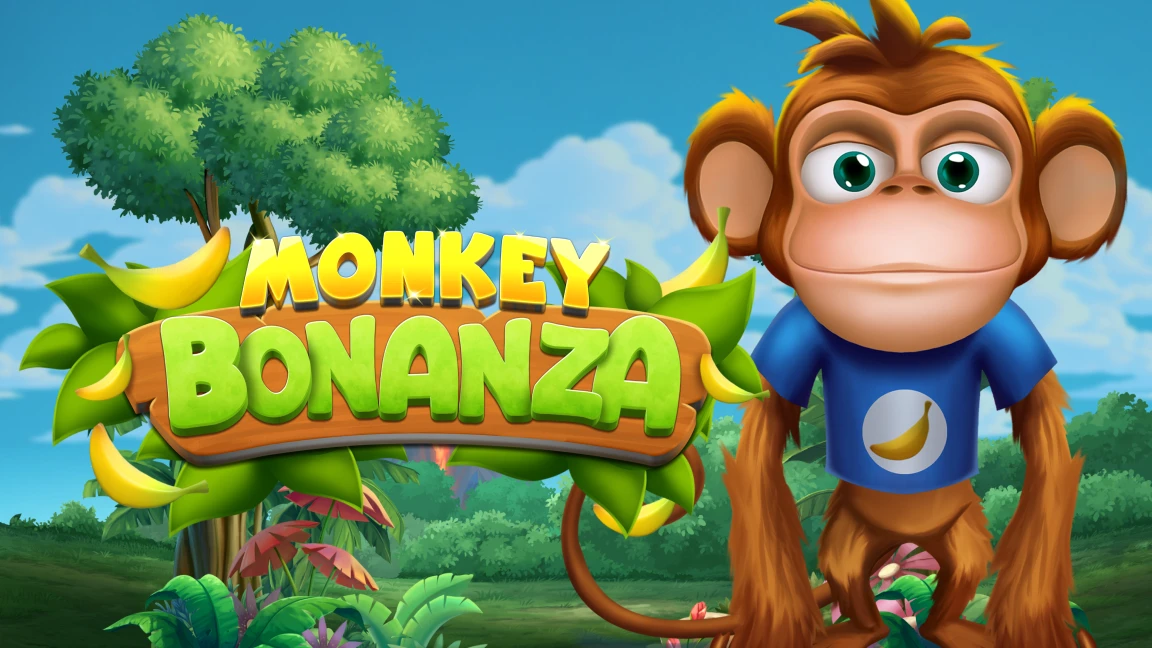 The promotional header for Monkey Bonanza, an online slot game on Betty.ca.