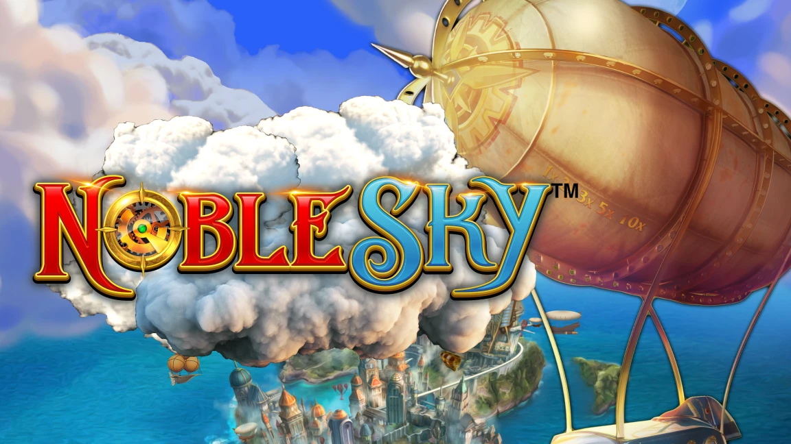 The promotional header for Noble Sky, an online slot game on Betty.ca.