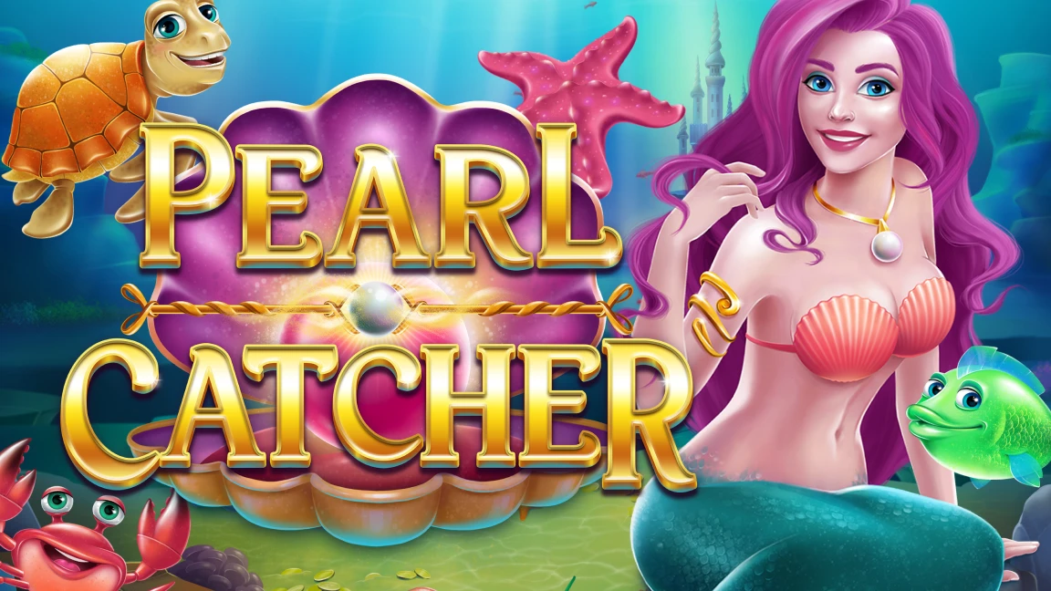 The promotional header for Pearl Catcher, an online slot game on Betty.ca.