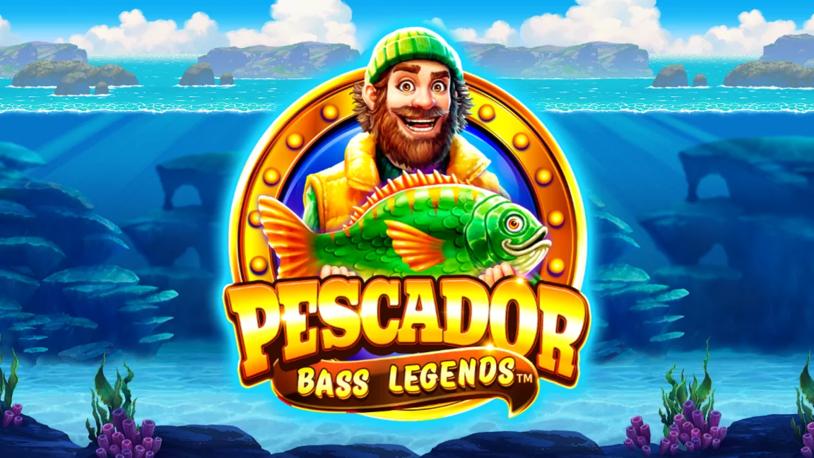 The promotional header for Pescador Bass Legends™, an online slot game on Betty.ca.