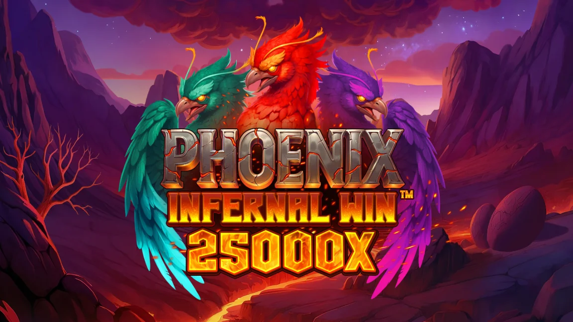 The promotional header for Phoenix Infernal Win™, an online slot game on Betty.ca.