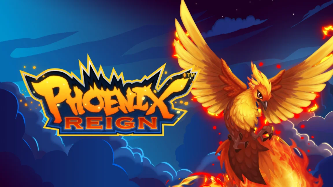 The promotional header for Phoenix Reign, an online slot game on Betty.ca.