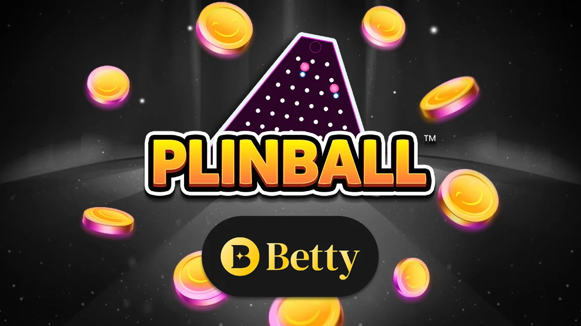 The promotional header for Betty Plinball - Originals, an online slot game on Betty.ca.