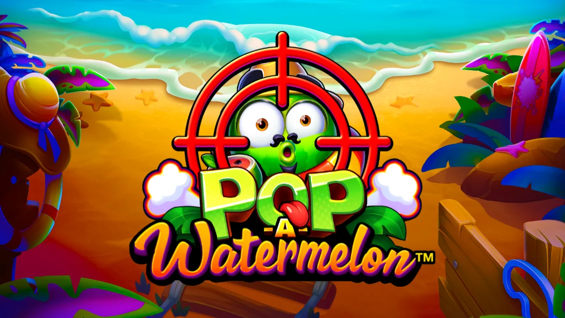 The promotional header for Pop-a-Watermelon™, an online slot game on Betty.ca.