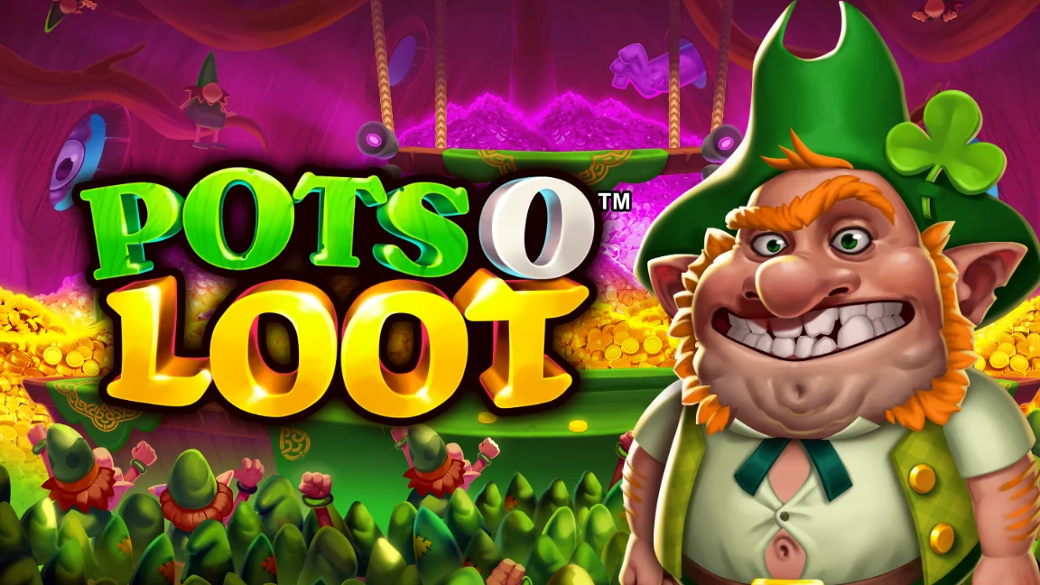 The promotional header for Pots O Loot, an online slot game on Betty.ca.
