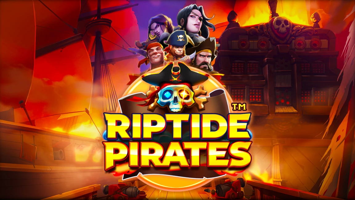 The promotional header for Riptide Pirates™, an online slot game on Betty.ca.