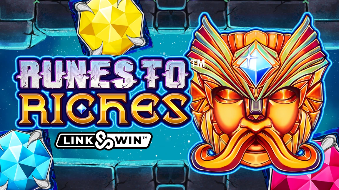 The promotional header for Runes to Riches™, an online slot game on Betty.ca.