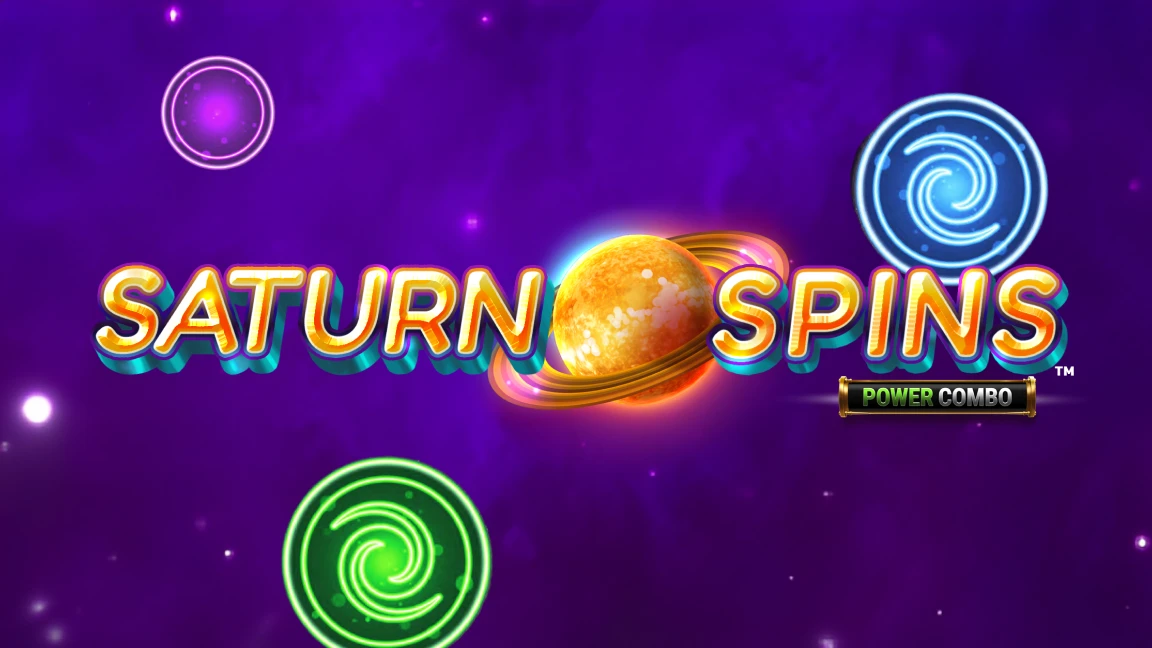 The promotional header for Saturn Spins Power Combo™, an online slot game on Betty.ca.