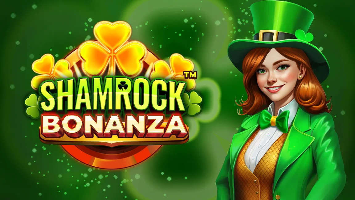 The promotional header for Shamrock Bonanza™, an online slot game on Betty.ca.