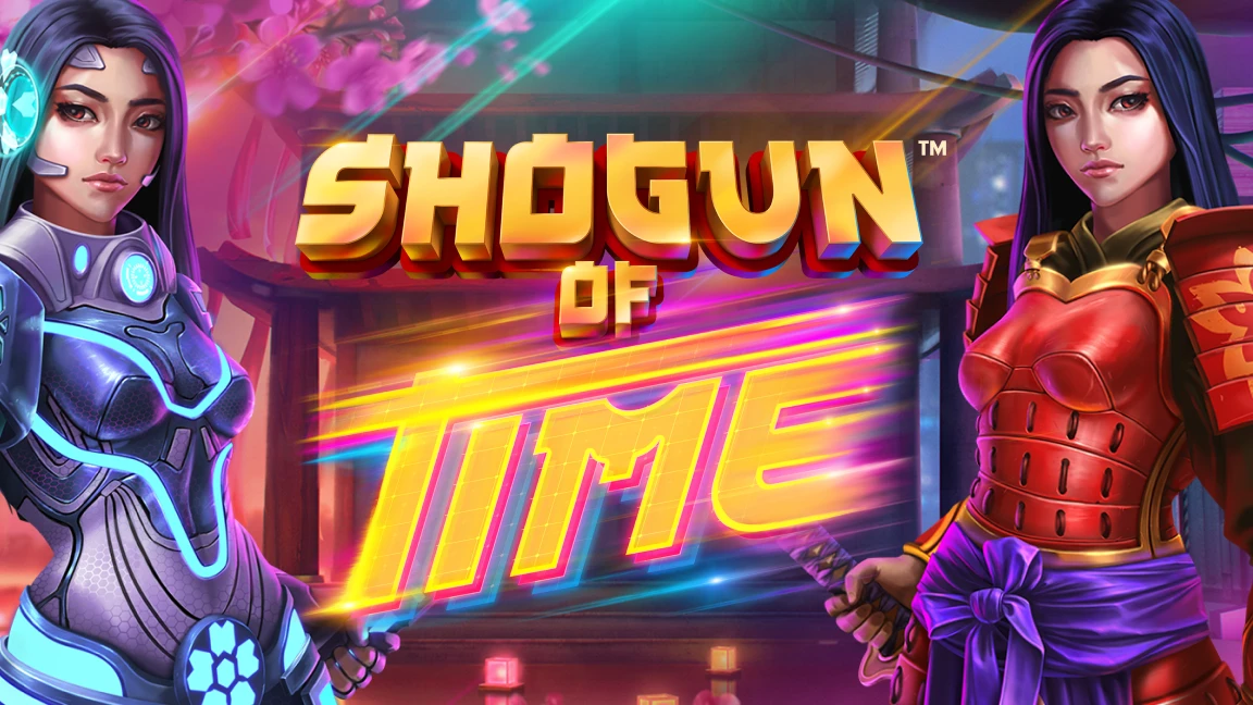 The promotional header for Shogun of Time, an online slot game on Betty.ca.