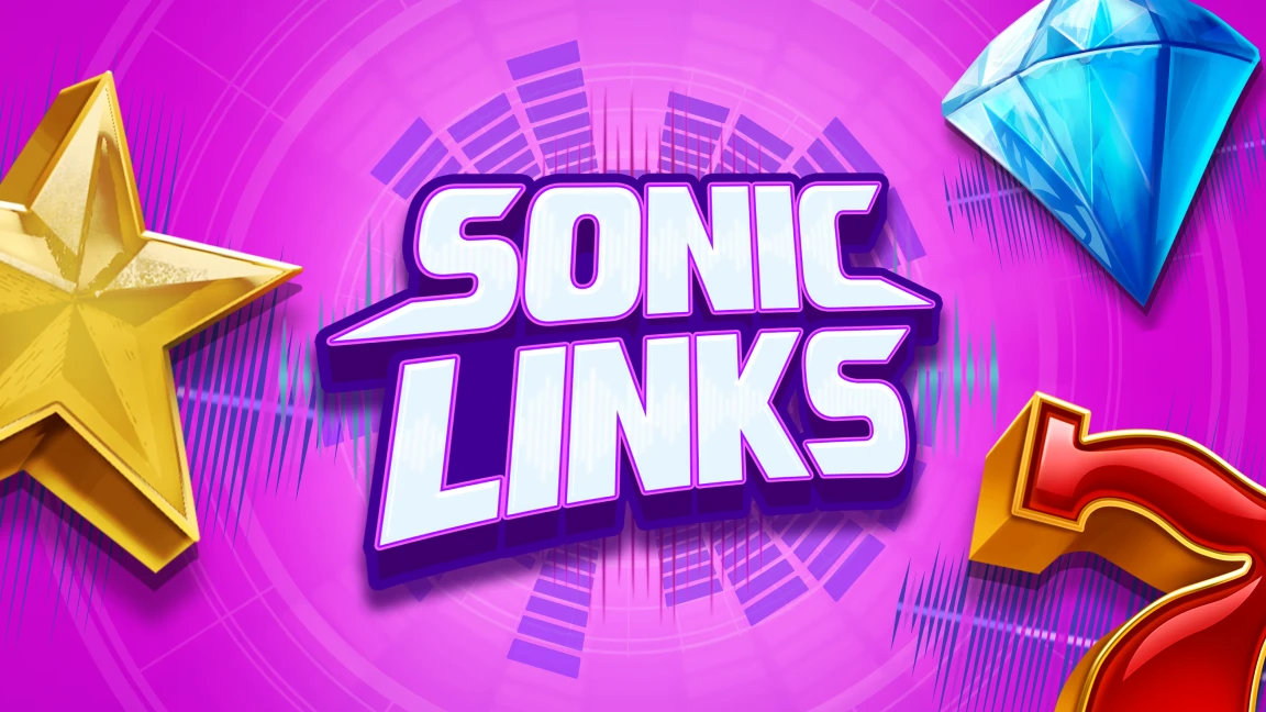 The promotional header for Sonic Links, an online slot game on Betty.ca.