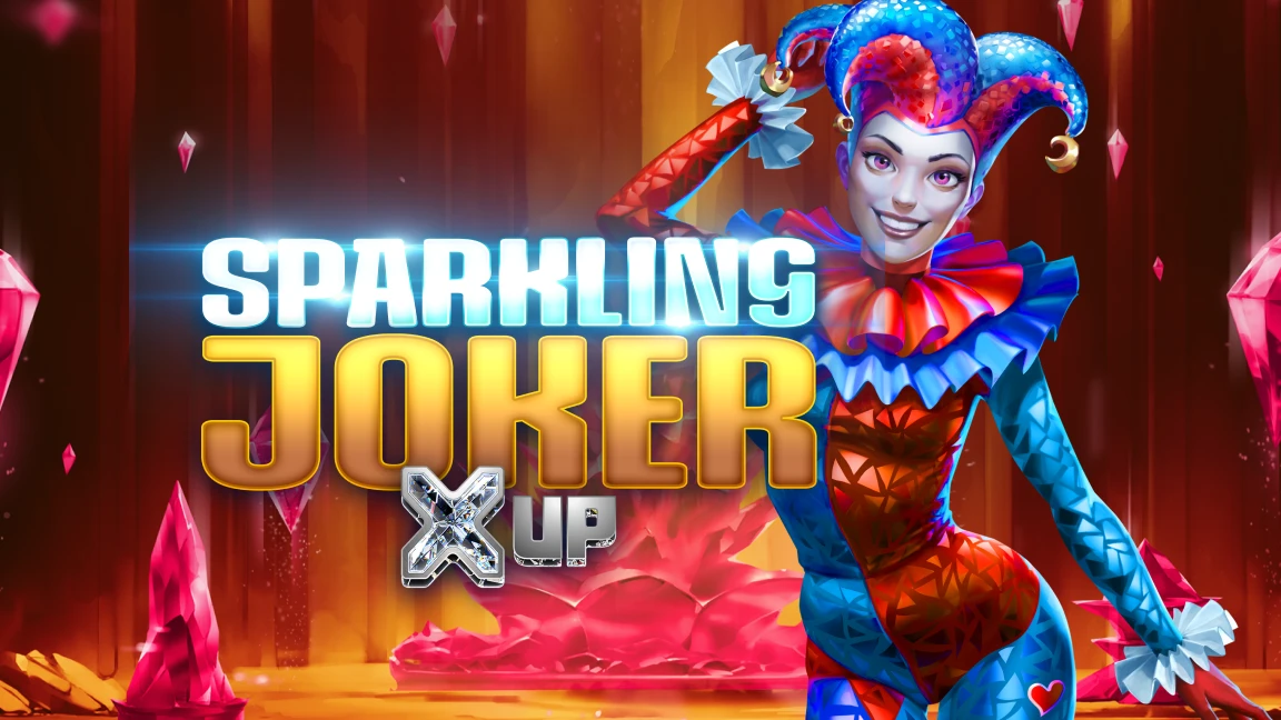The promotional header for Sparkling Joker X UP™, an online slot game on Betty.ca.