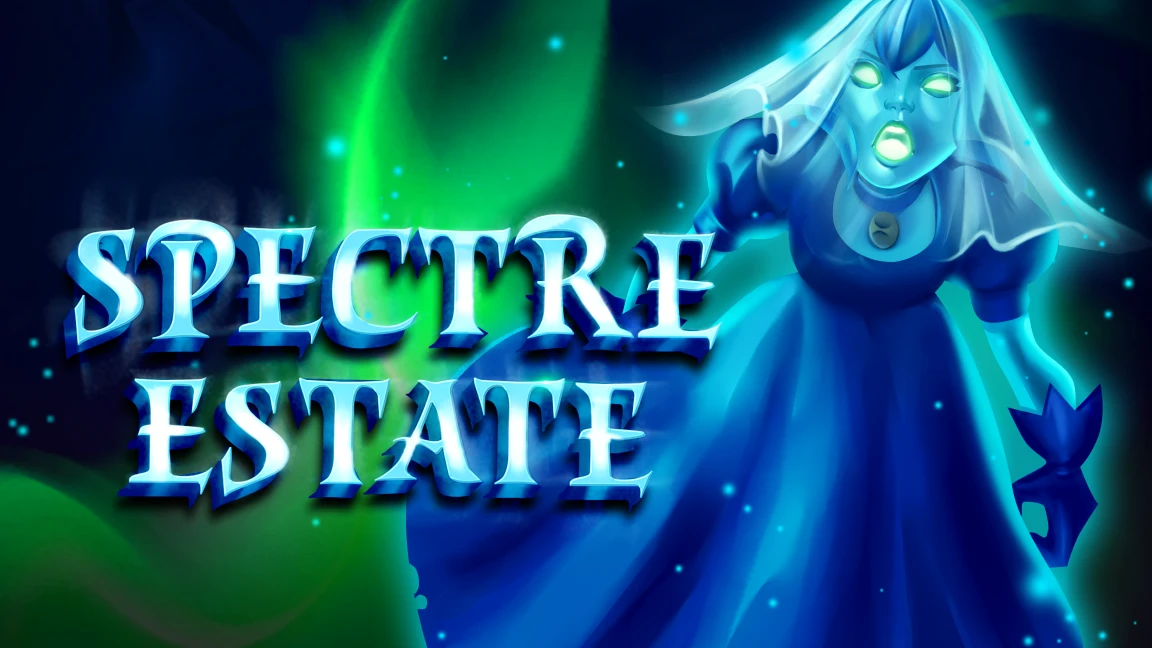 The promotional header for Spectre Estate, an online slot game on Betty.ca.