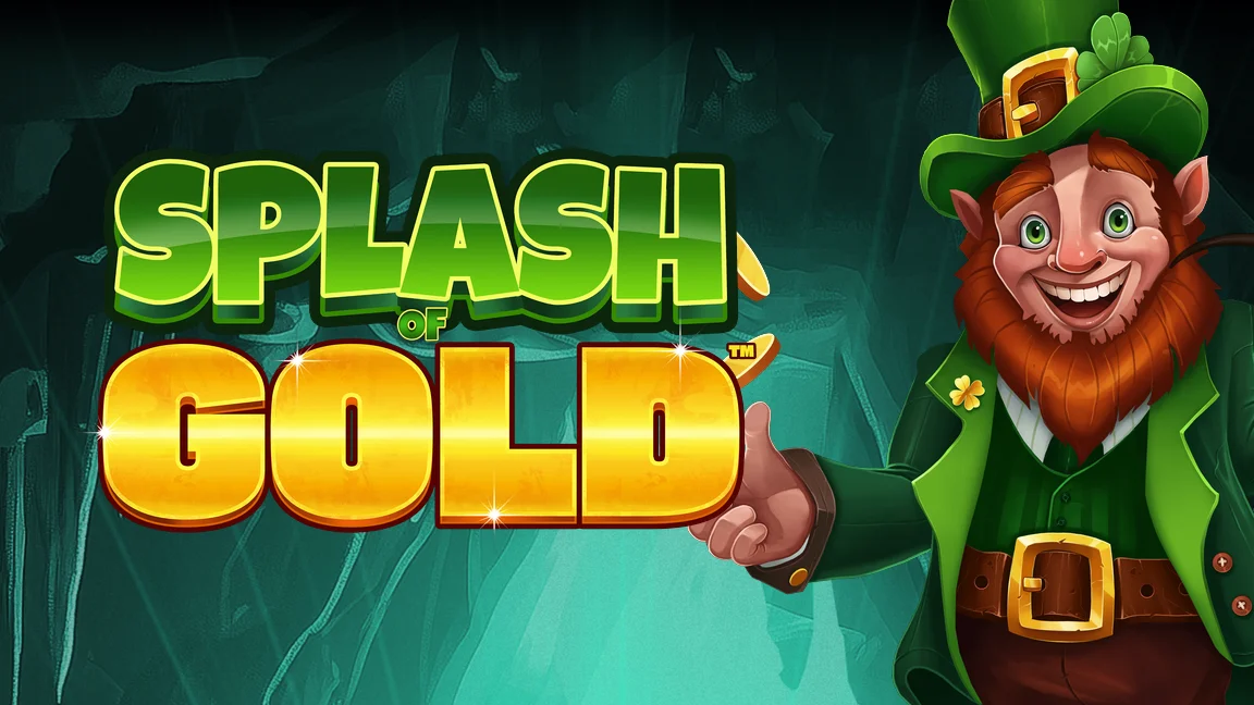 The promotional header for Splash of Gold™, an online slot game on Betty.ca.