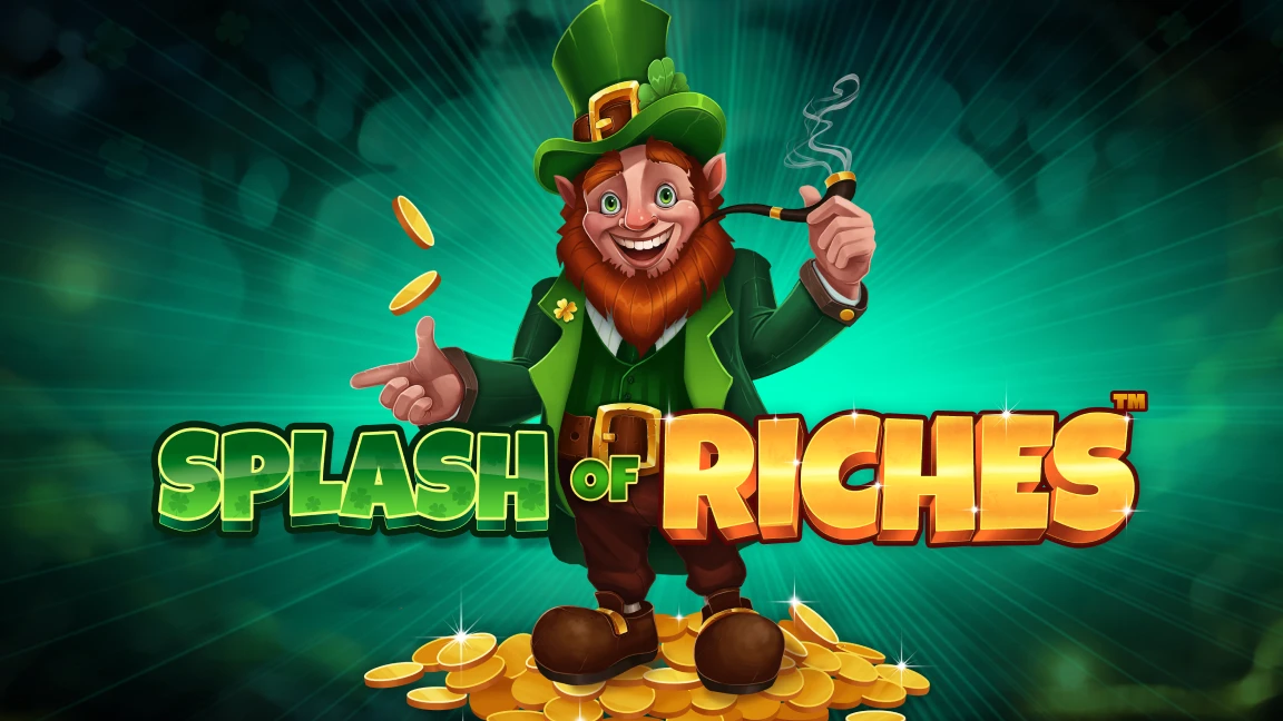 The promotional header for Splash of Riches™, an online slot game on Betty.ca.