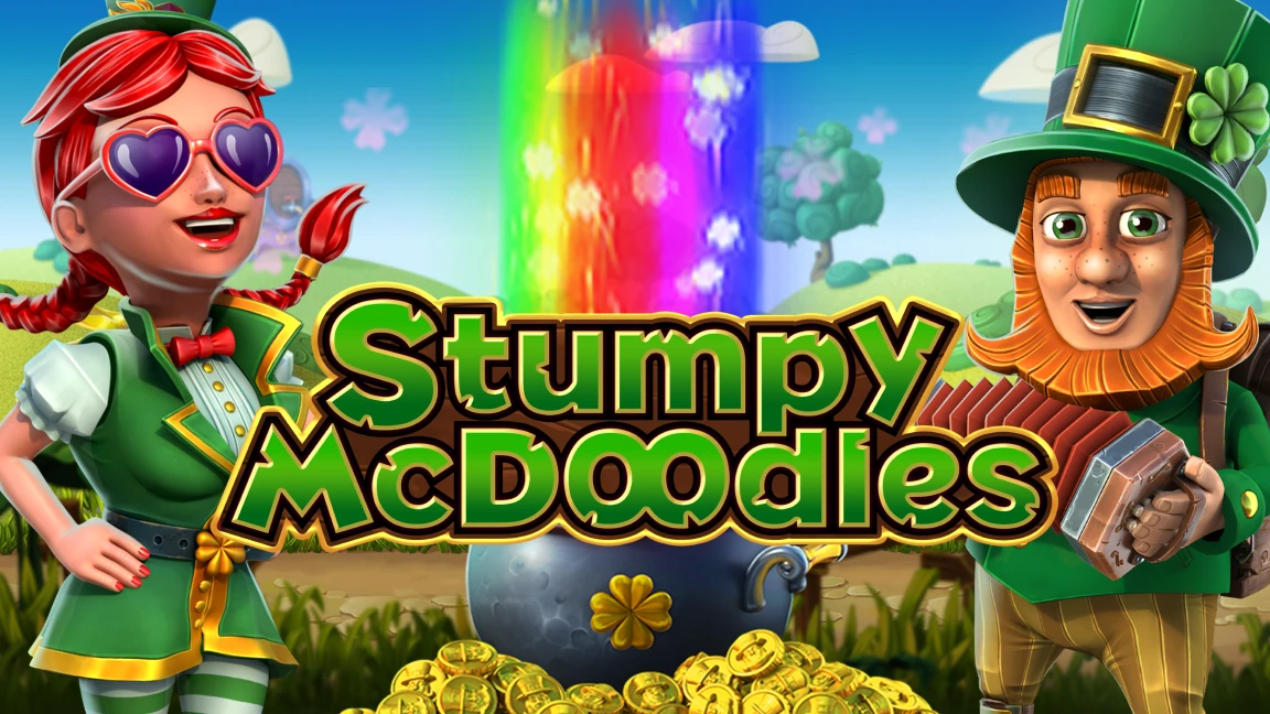 The promotional header for Stumpy McDoodles, an online slot game on Betty.ca.