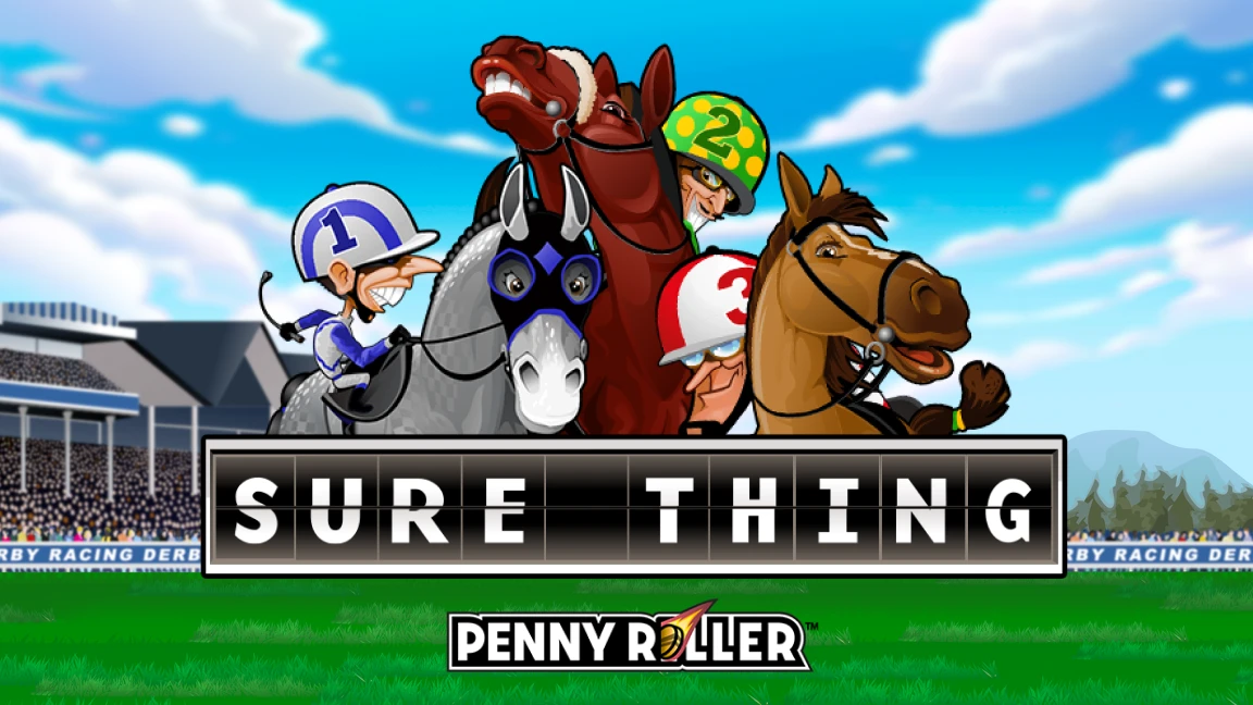 The promotional header for Sure Thing - Penny Roller, an online slot game on Betty.ca.