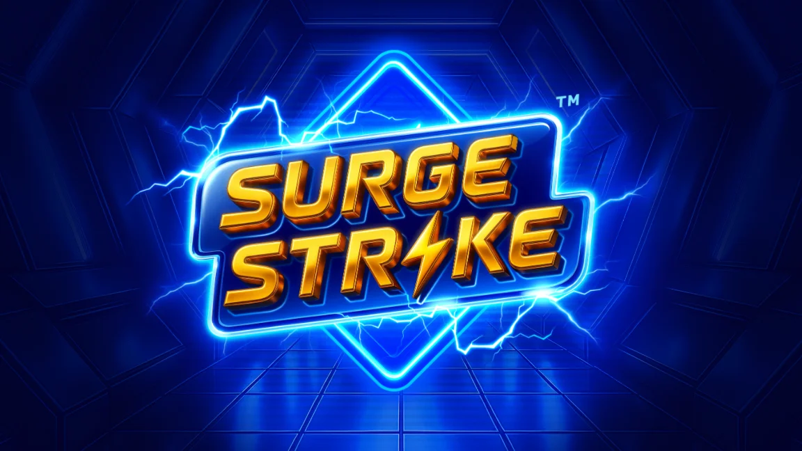 The promotional header for Surge Strike™, an online slot game on Betty.ca.