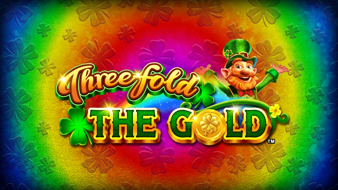 The promotional header for Threefold the Gold™, an online slot game on Betty.ca.