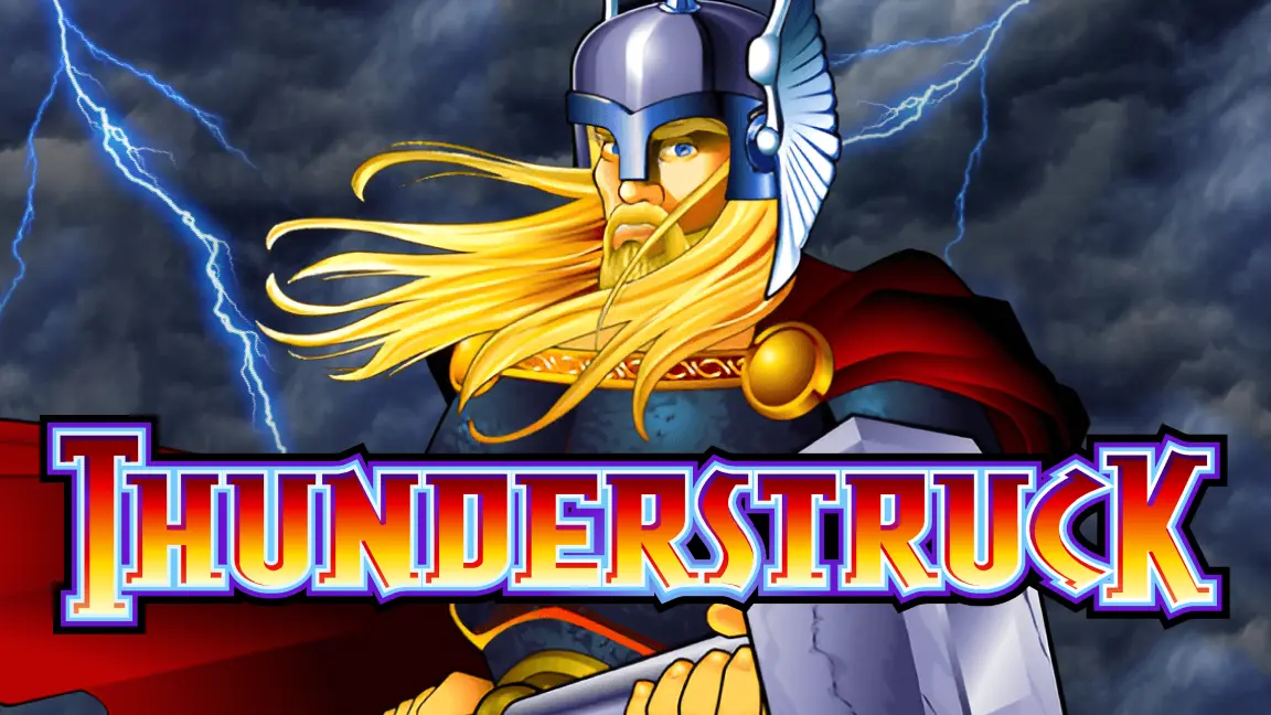 The promotional header for Thunderstruck, an online slot game on Betty.ca.