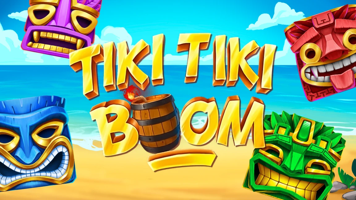 The promotional header for Tiki Tiki Boom™, an online slot game on Betty.ca.