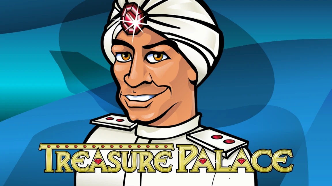 The promotional header for Treasure Palace, an online slot game on Betty.ca.