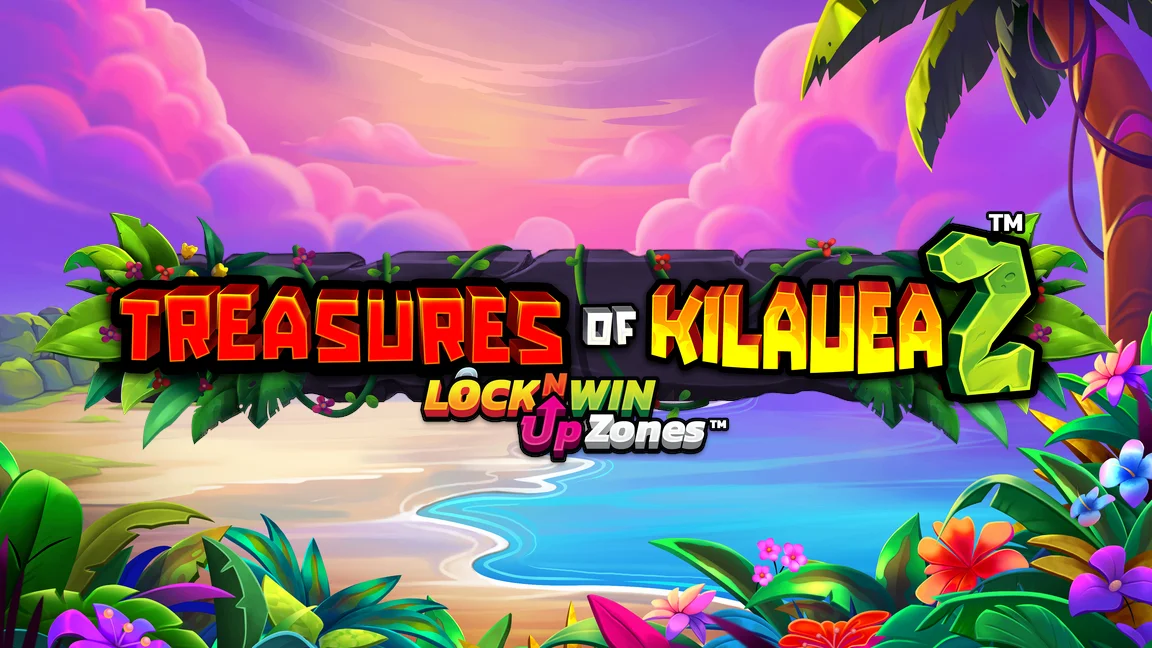 The promotional header for Treasures of Kilauea 2™, an online slot game on Betty.ca.