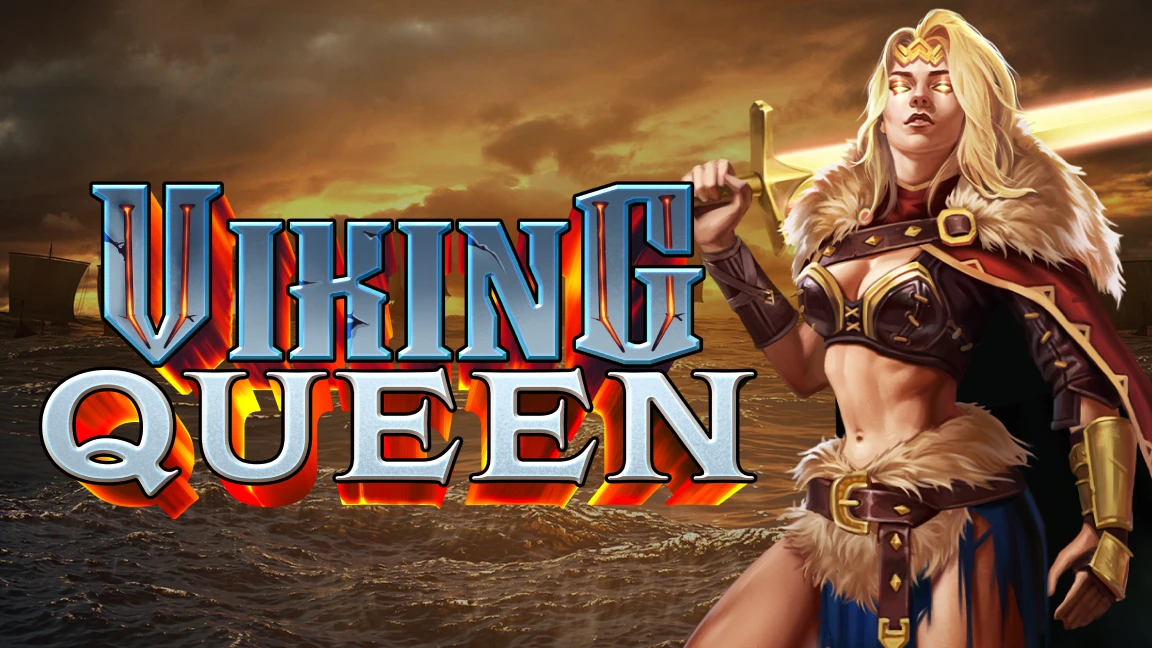 The promotional header for Viking Queen, an online slot game on Betty.ca.