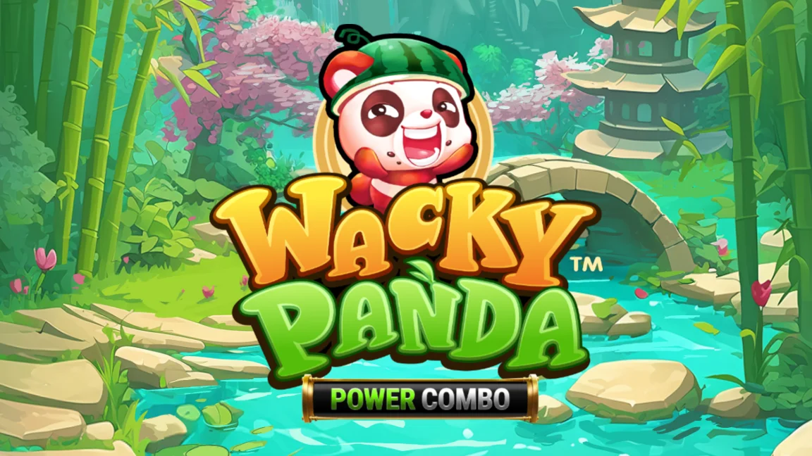 The promotional header for Wacky Panda Power Combo™, an online slot game on Betty.ca.