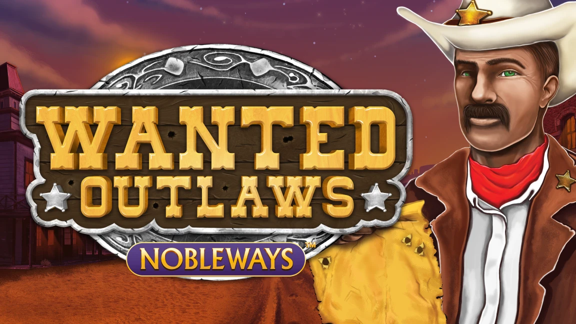 The promotional header for Wanted Outlaws, an online slot game on Betty.ca.