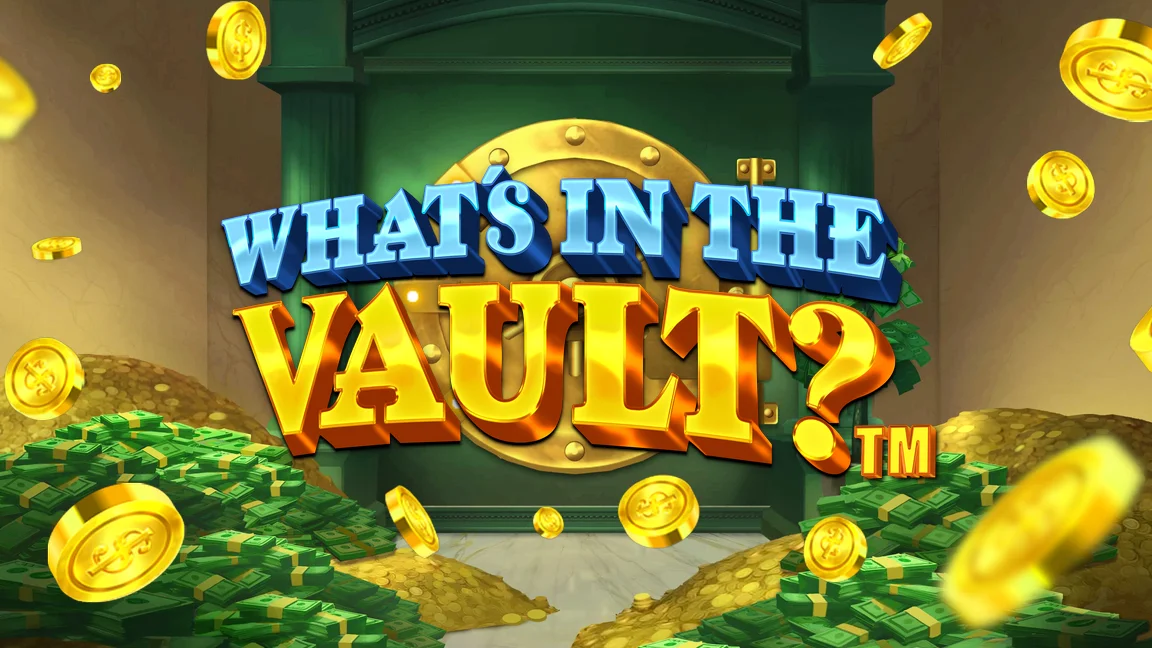 The promotional header for What's in the Vault?™, an online slot game on Betty.ca.